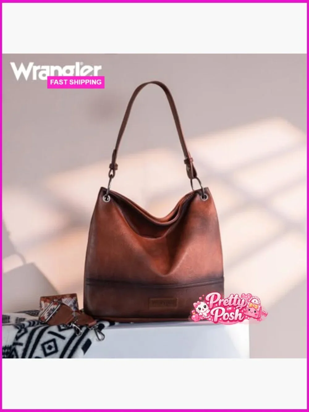 Vegan Leather Hobo Bag with Removable Shoulder and Crossbody Strap